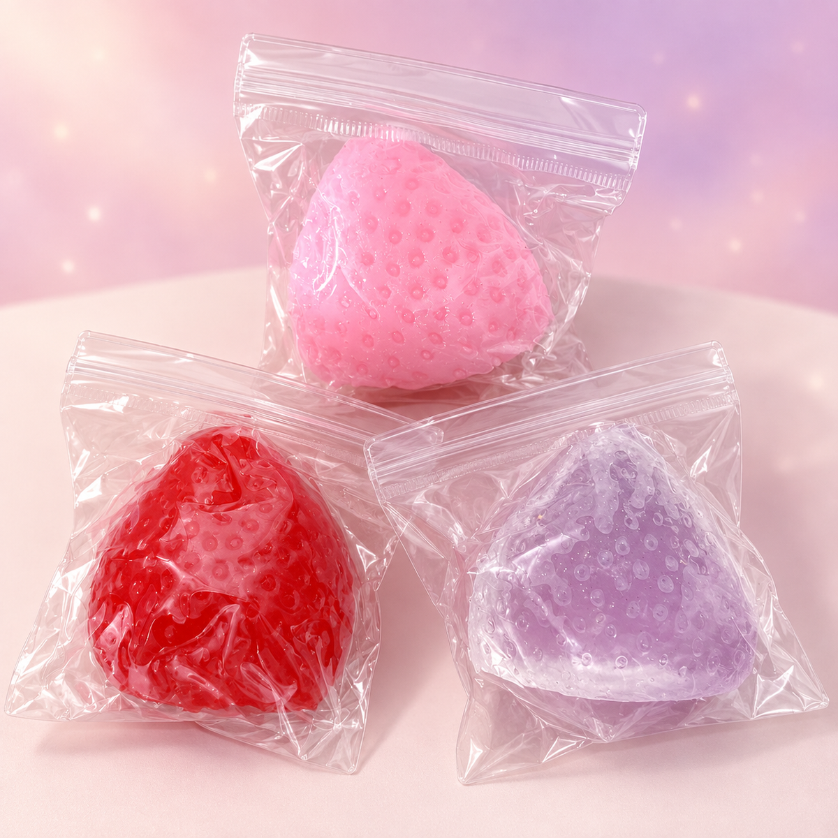 Ultra-Soft Strawberry Taba Squishy – Sensory Squeeze Toy