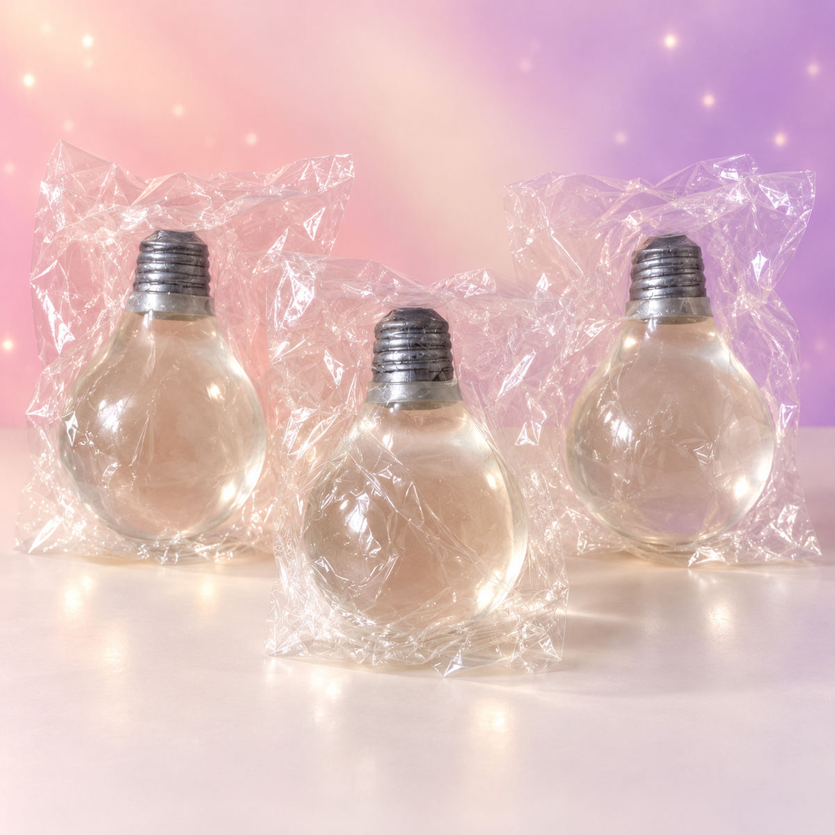 Clear Light Bulb Squishy Toy – Glow-in-the-Dark Sensory Fidget