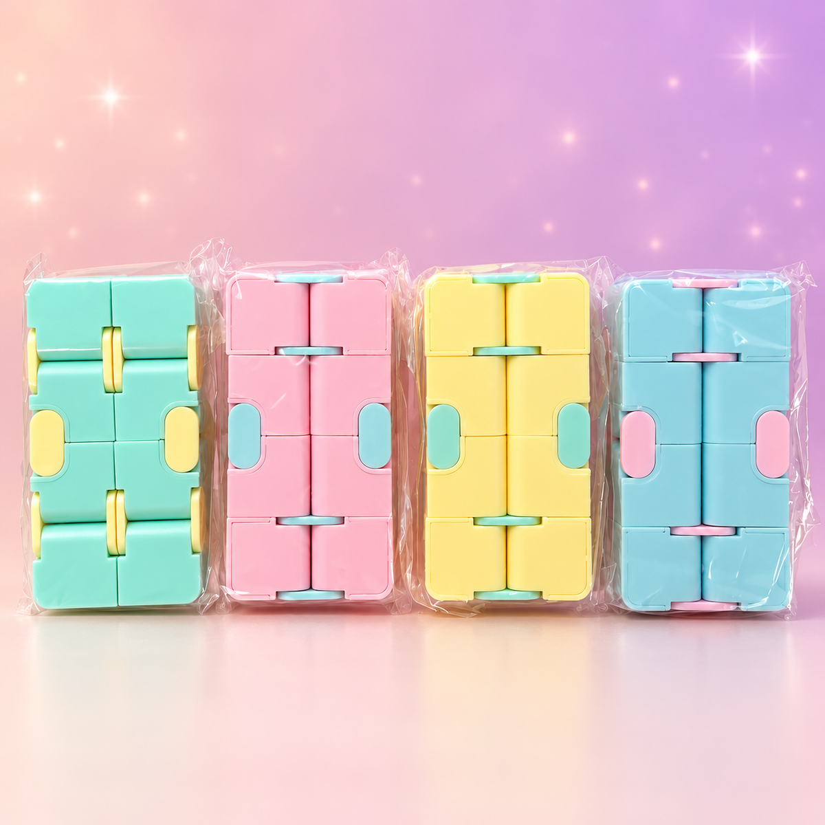 Pastel Infinity Cube Fidget Toy | Folding Sensory Toy