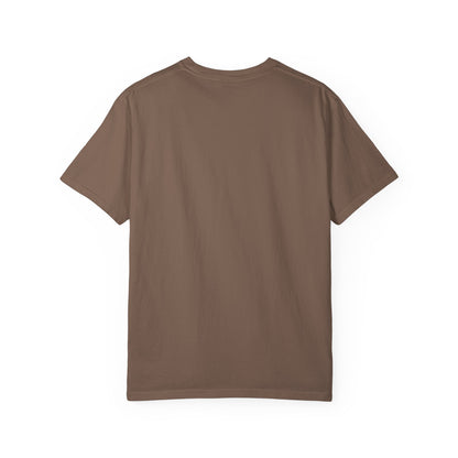 God Is in the Quiet Tee — Scenic Window Sunset Christian T-Shirt