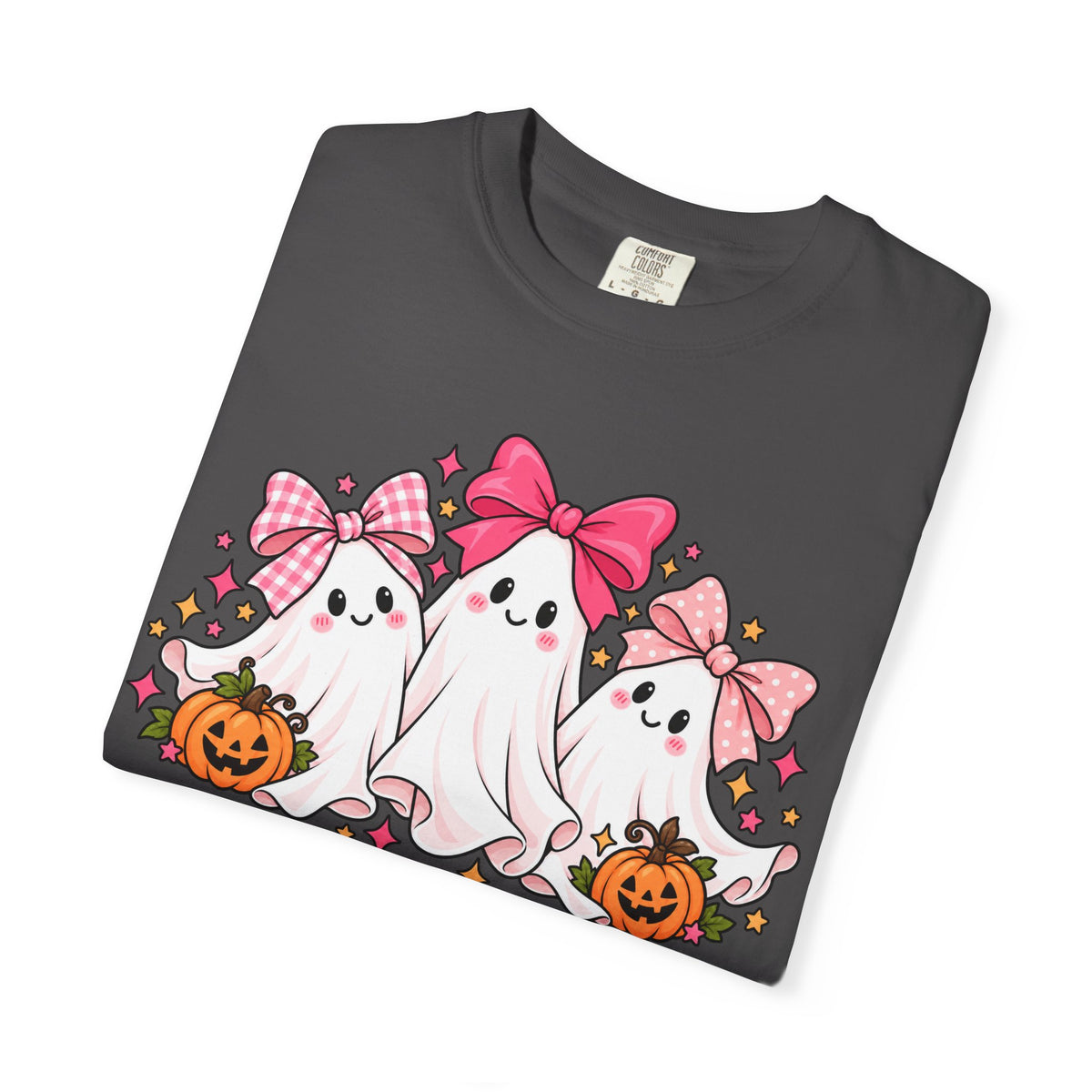 Cute Pink Bow Ghosts Halloween T-Shirt