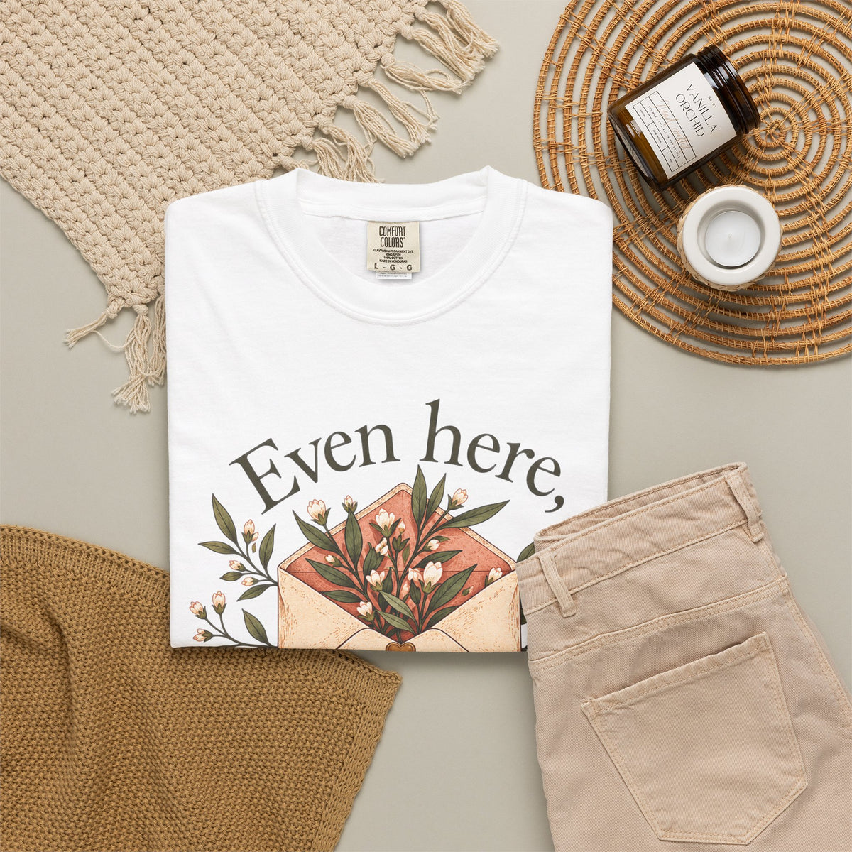 Plant Envelope Tee — "Even here, something good is growing" Inspirational T-Shirt