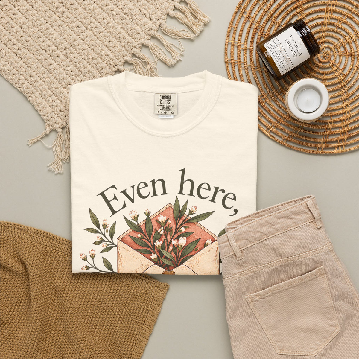 Plant Envelope Tee — "Even here, something good is growing" Inspirational T-Shirt