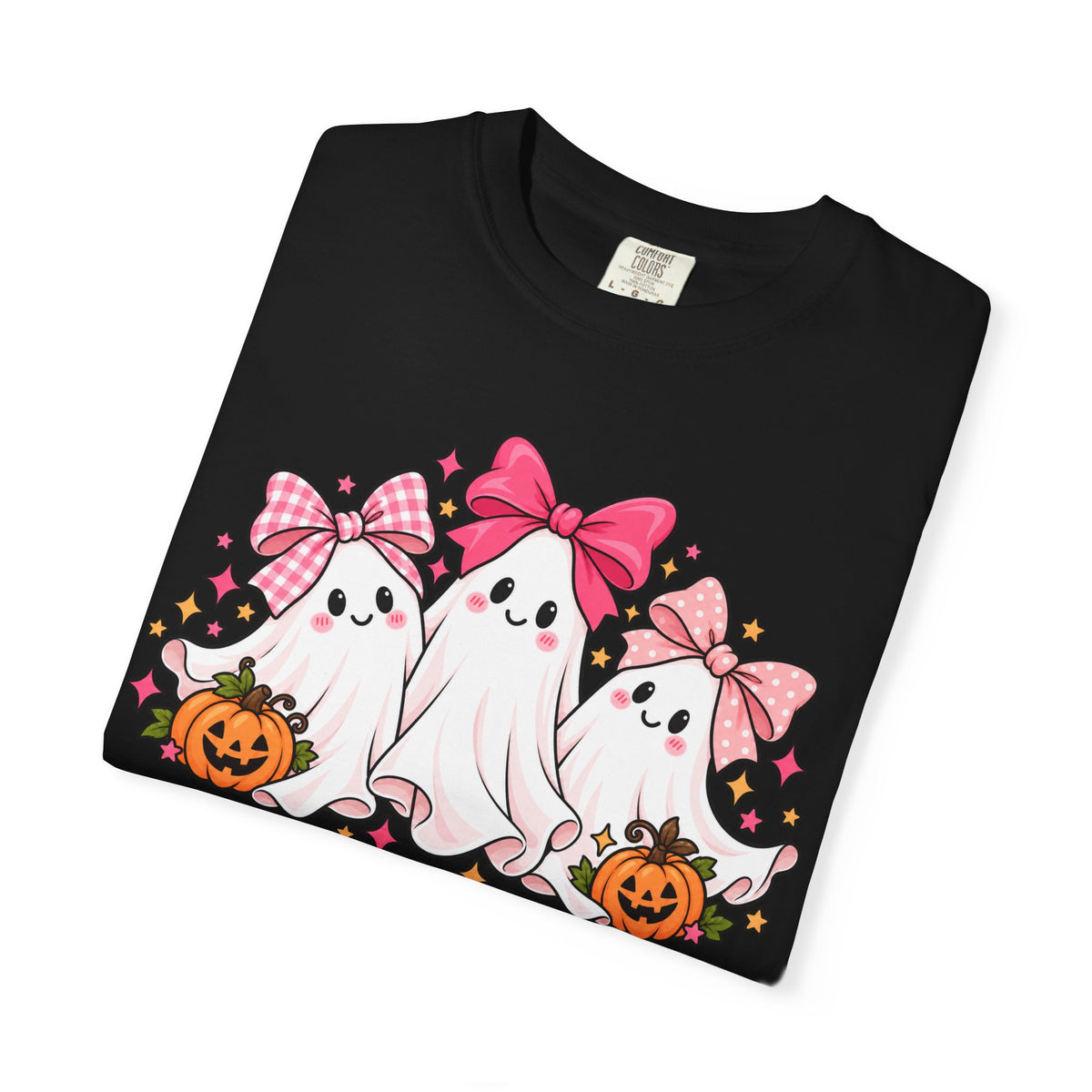 Cute Pink Bow Ghosts Halloween T-Shirt