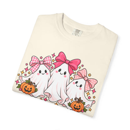 Cute Pink Bow Ghosts Halloween T-Shirt