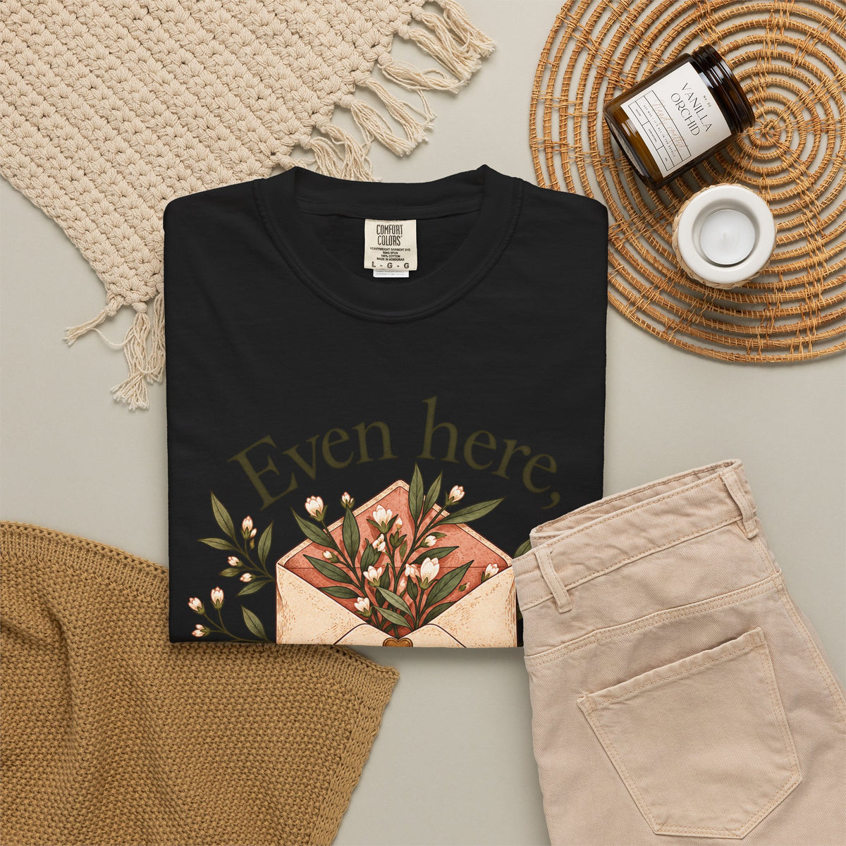 Plant Envelope Tee — "Even here, something good is growing" Inspirational T-Shirt