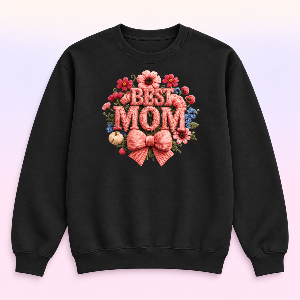 Best Mom Floral Crewneck Sweatshirt – Mother’s Day Gift