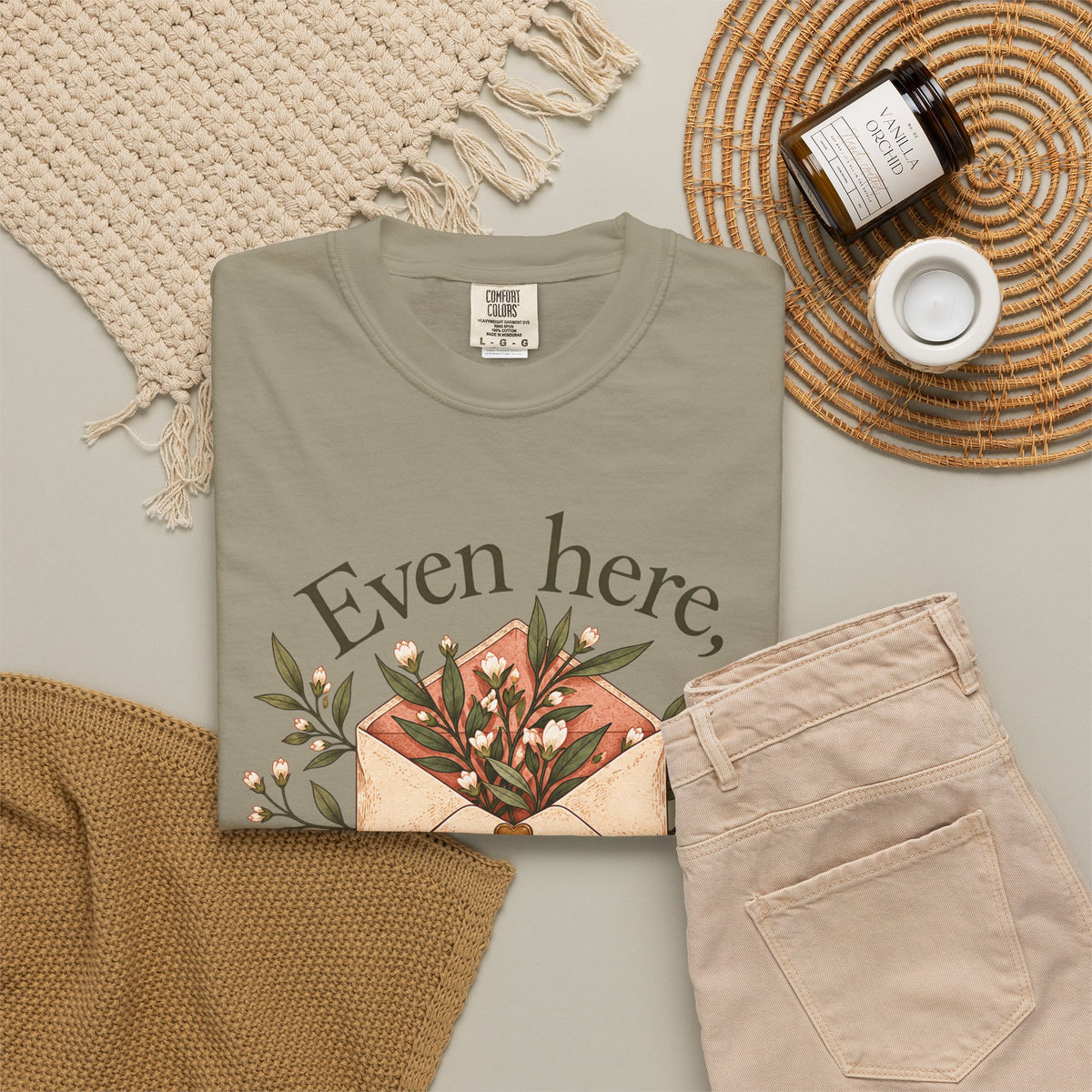 Plant Envelope Tee — "Even here, something good is growing" Inspirational T-Shirt