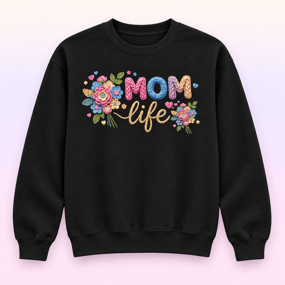 Floral Mom Life Crewneck Sweatshirt – Cute Mother’s Day Gift