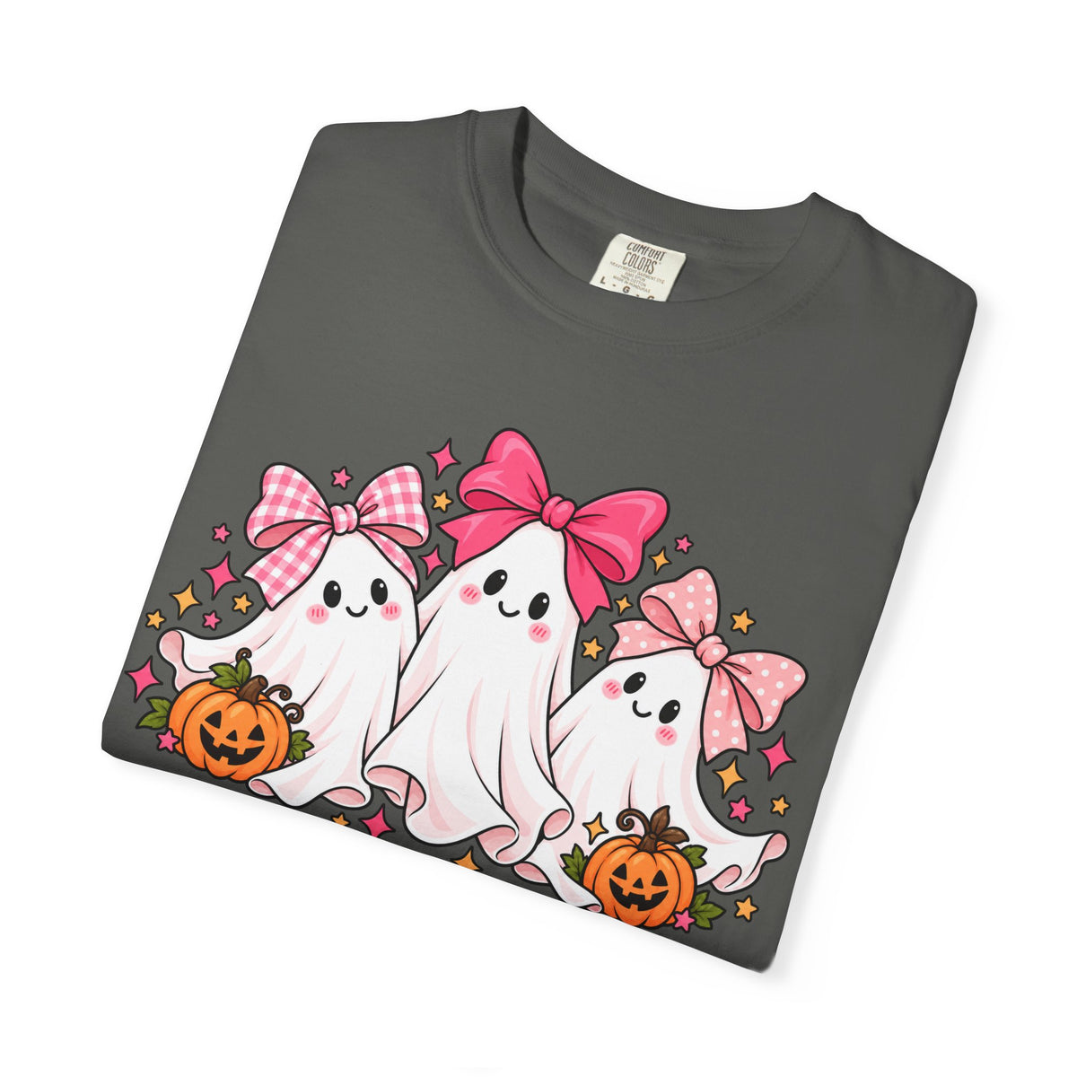 Cute Pink Bow Ghosts Halloween T-Shirt