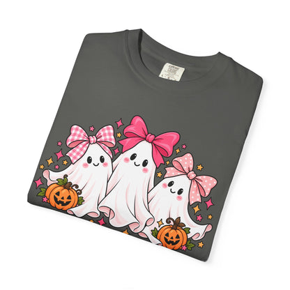 Cute Pink Bow Ghosts Halloween T-Shirt