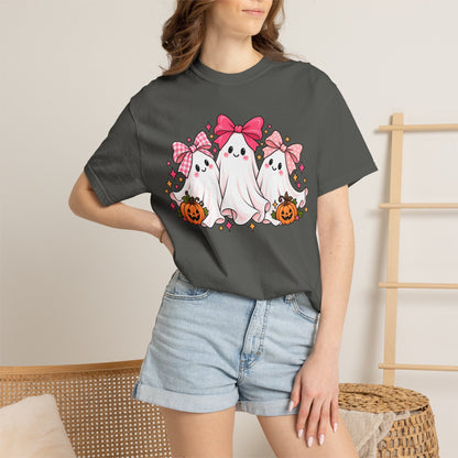 Cute Pink Bow Ghosts Halloween T-Shirt