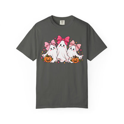 Cute Pink Bow Ghosts Halloween T-Shirt