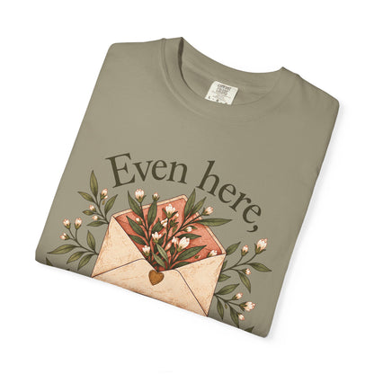 Plant Envelope Tee — "Even here, something good is growing" Inspirational T-Shirt