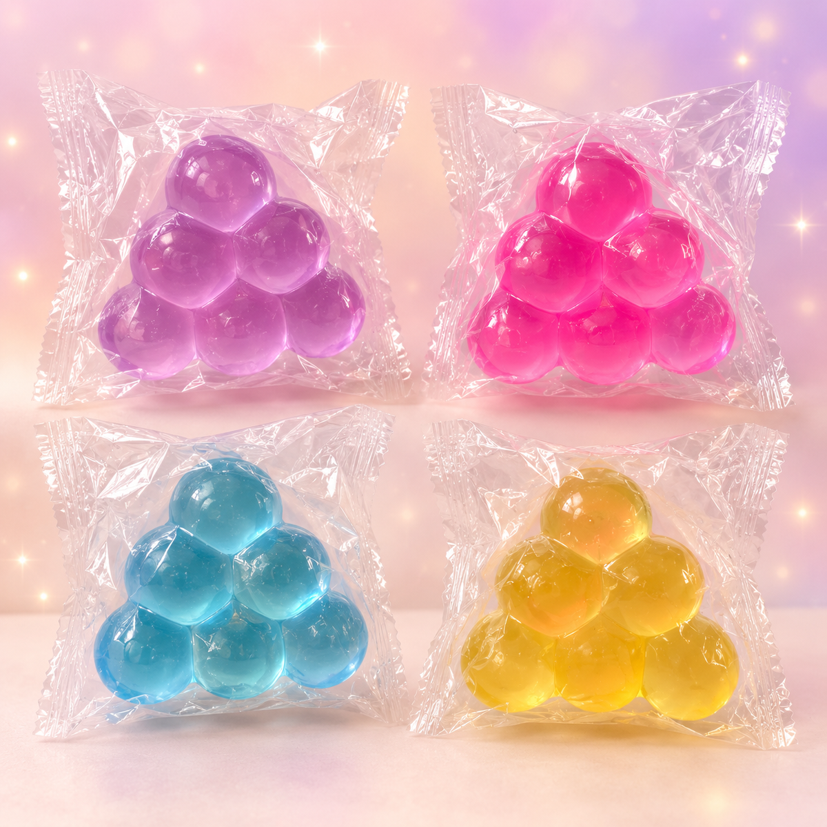 Grape Cluster Squishy Toy – 2.5-Inch Sensory Squeeze Toy