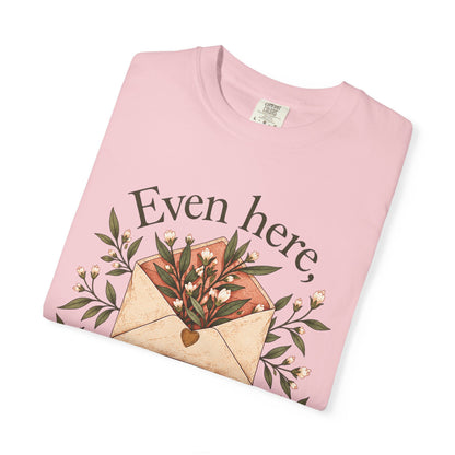 Plant Envelope Tee — "Even here, something good is growing" Inspirational T-Shirt