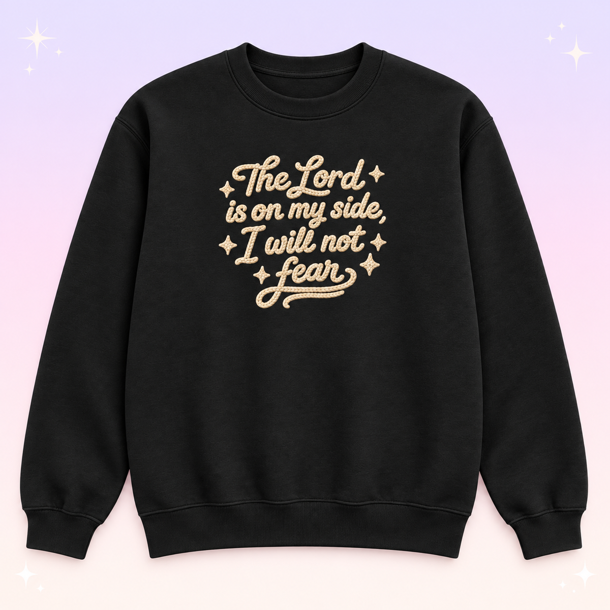 The Lord Is on My Side Christian Crewneck Sweatshirt