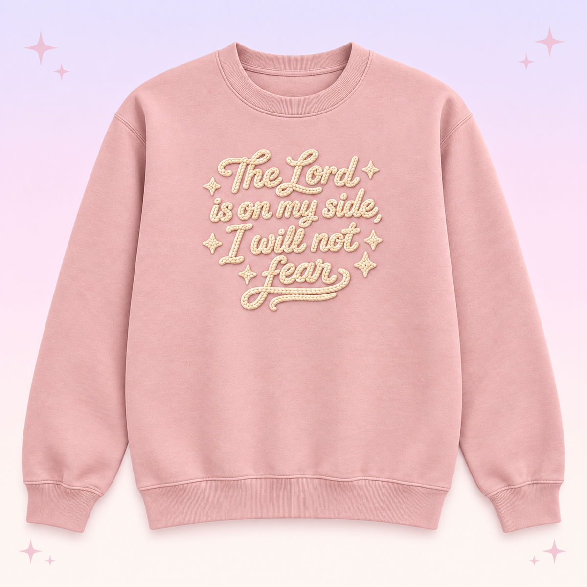 The Lord Is on My Side Christian Crewneck Sweatshirt