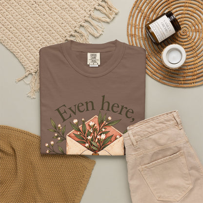 Plant Envelope Tee — "Even here, something good is growing" Inspirational T-Shirt