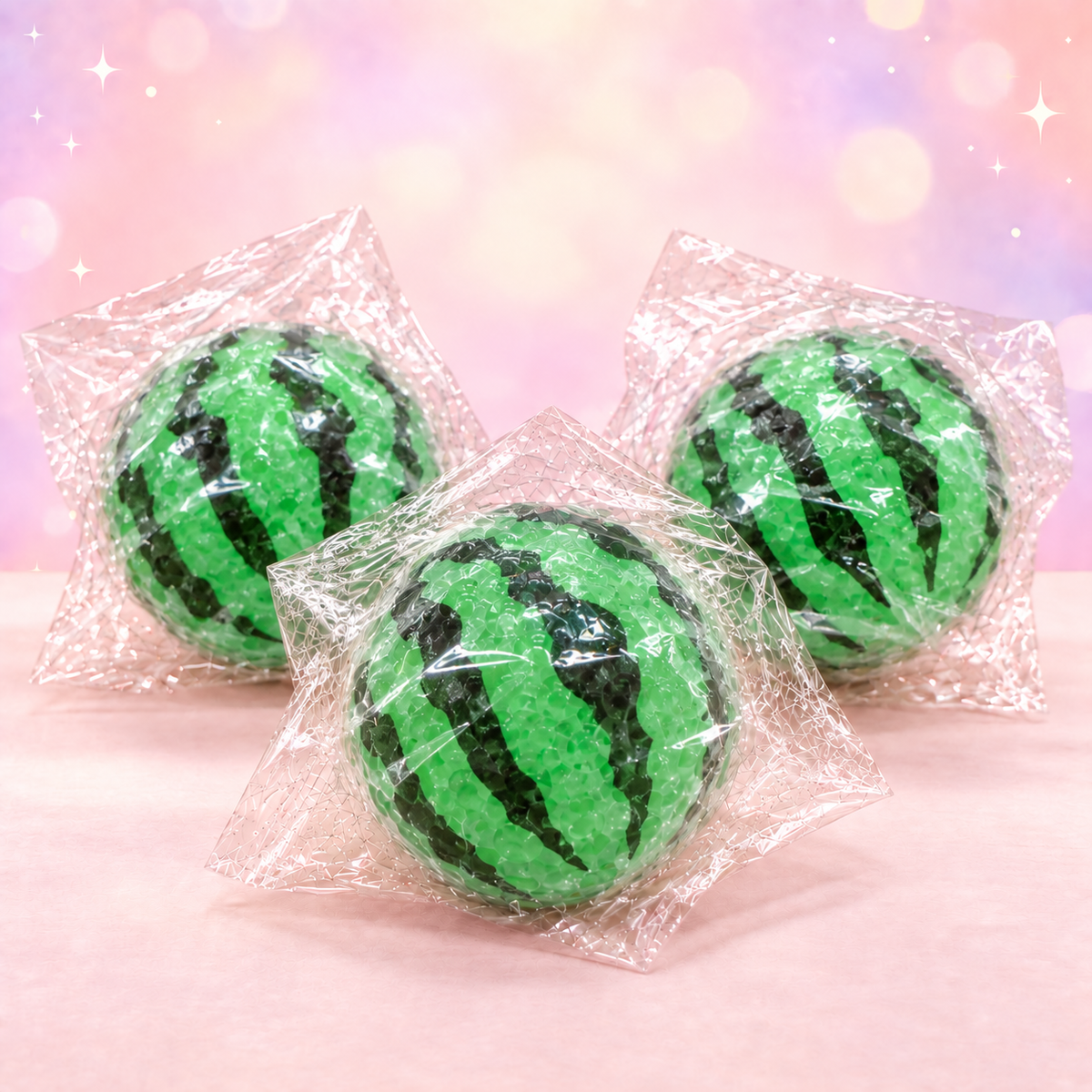 2.5-Inch Watermelon Bead Squishy Sensory Stress-Relief Toy