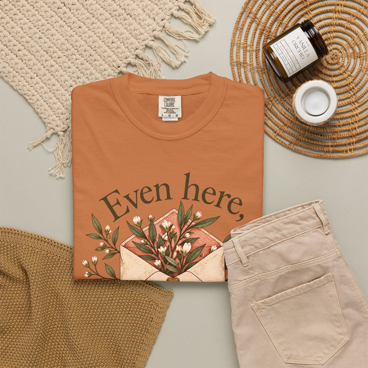Plant Envelope Tee — "Even here, something good is growing" Inspirational T-Shirt
