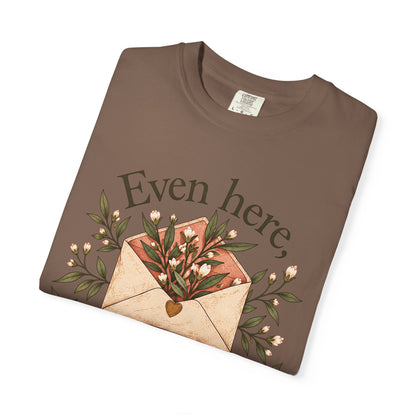 Plant Envelope Tee — "Even here, something good is growing" Inspirational T-Shirt