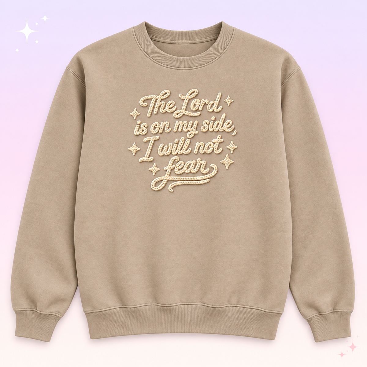 The Lord Is on My Side Christian Crewneck Sweatshirt